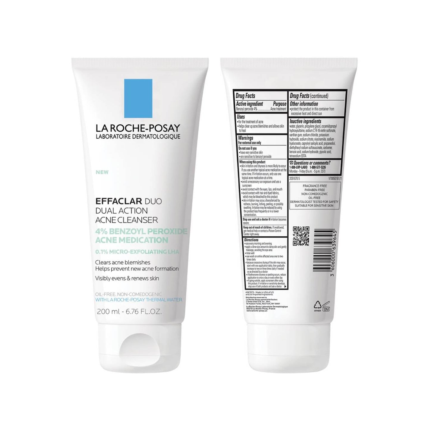effaclar-dual-action-acne-face-wash-with-4-benzoyl-peroxide-l7 LaRochePosay-Product-Skincare-Effaclar-Duo-Dual-Cleanser-200ml-3606000639645-ATF-PIM-packshot-texture.jpg